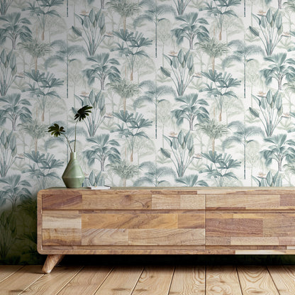 Arthouse King Palm Green Wallpaper