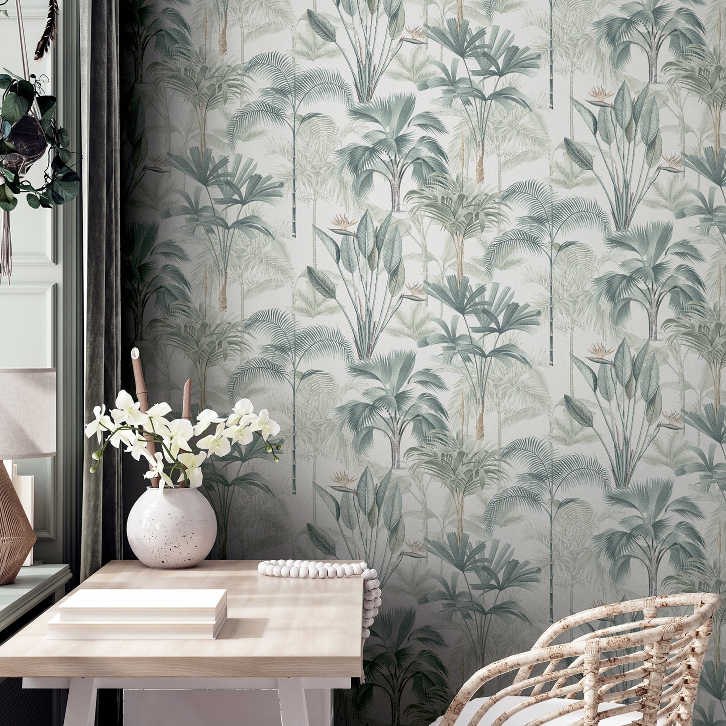 Arthouse King Palm Green Wallpaper