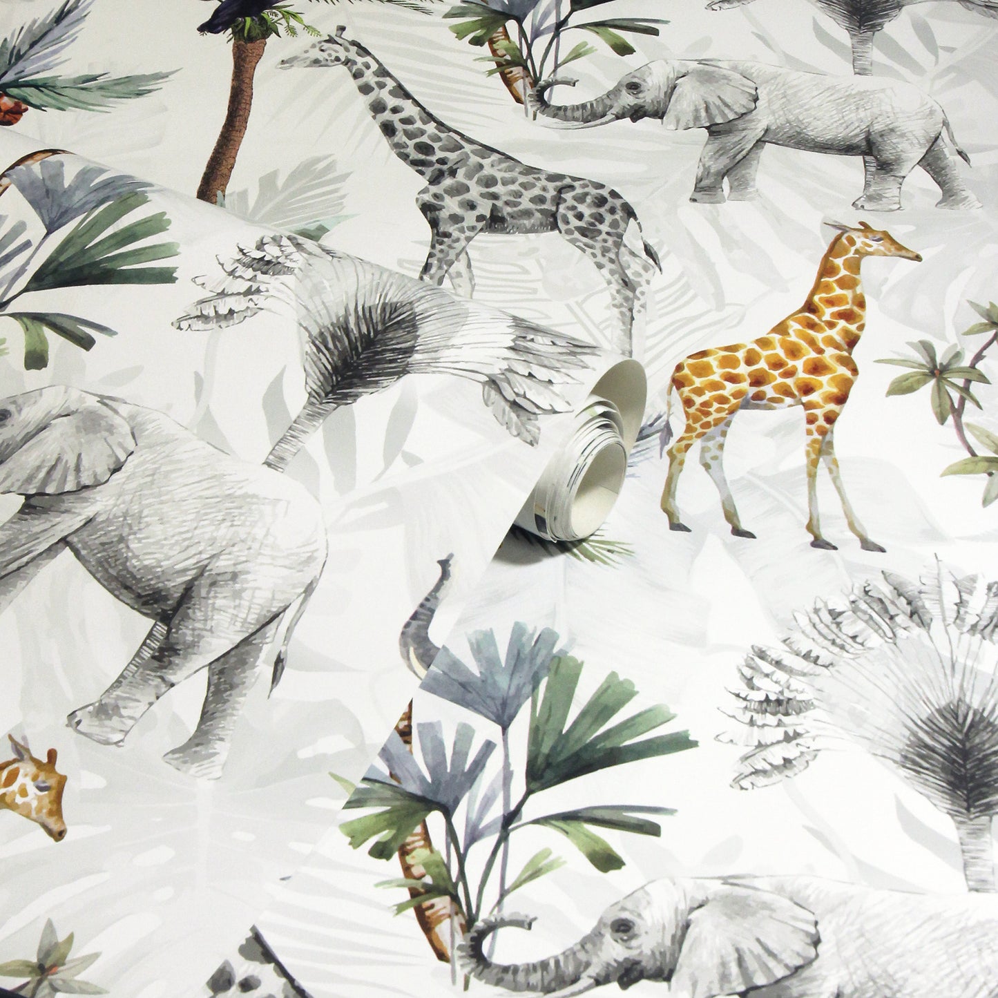 Arthouse Serengeti Animals Multicoloured Wallpaper