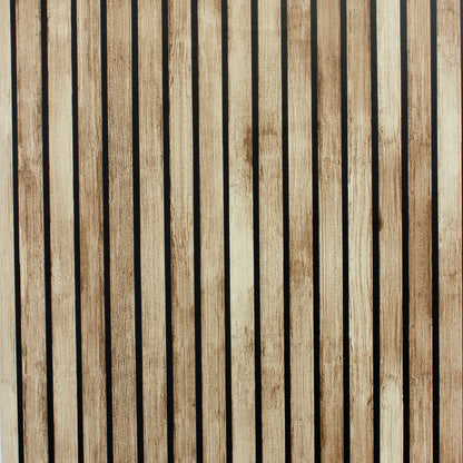 Arthouse  Wood Slats Natural Wallpaper