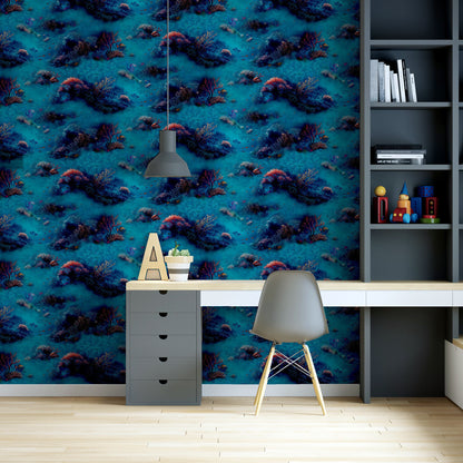 Arthouse Under The Sea Blue Wallpaper