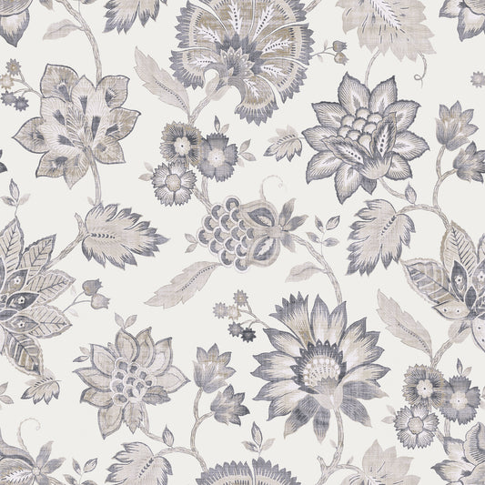 Arthouse Soft Jacobean Trail Soft Grey Wallpaper