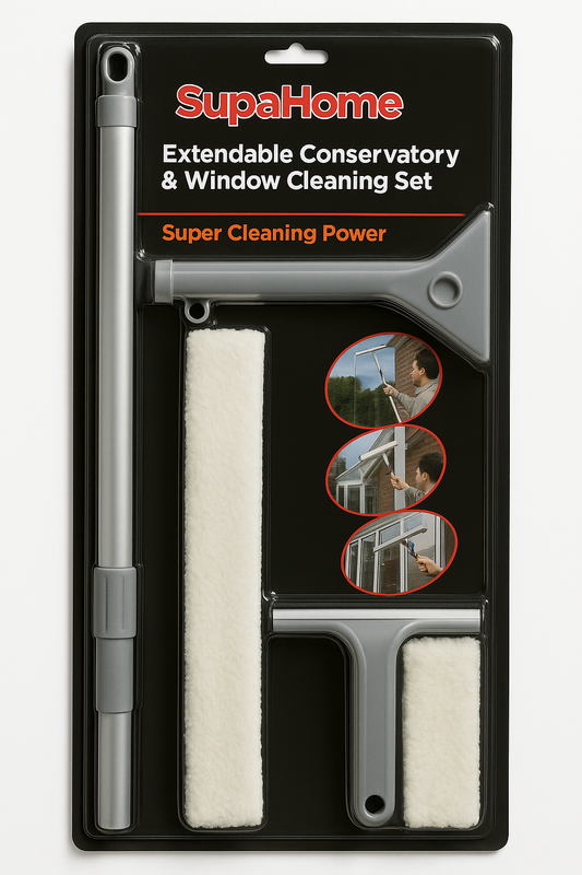 SupaHome Extendable Conservatory & Window Cleaning Set