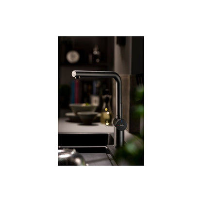 Abode Fraction Single Lever Mixer Tap - Matt Black