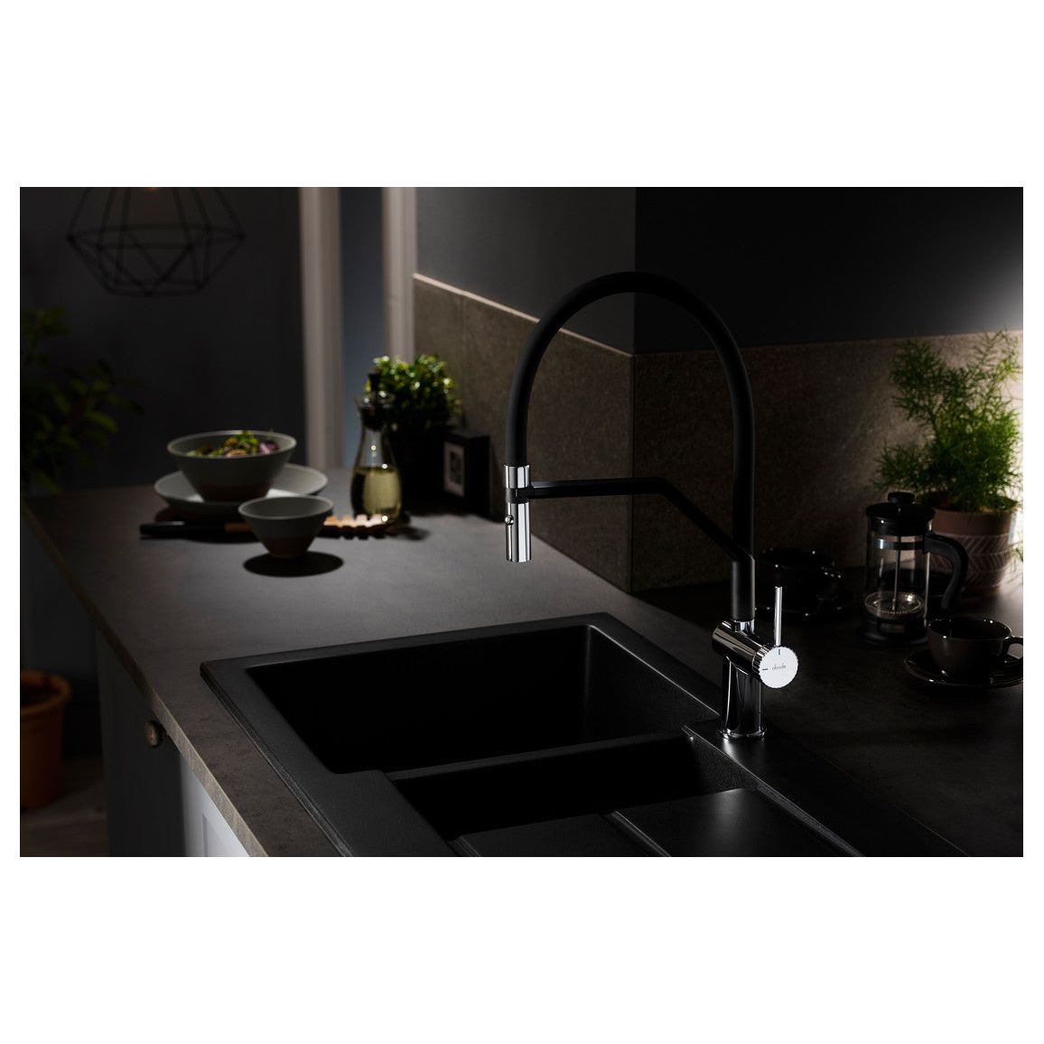 Abode Fraction Semi-Professional Mixer Tap - Chrome