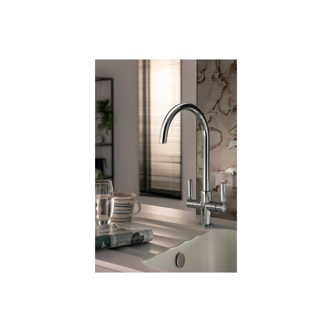 Abode Globe Aquifier Mixer Tap - Chrome