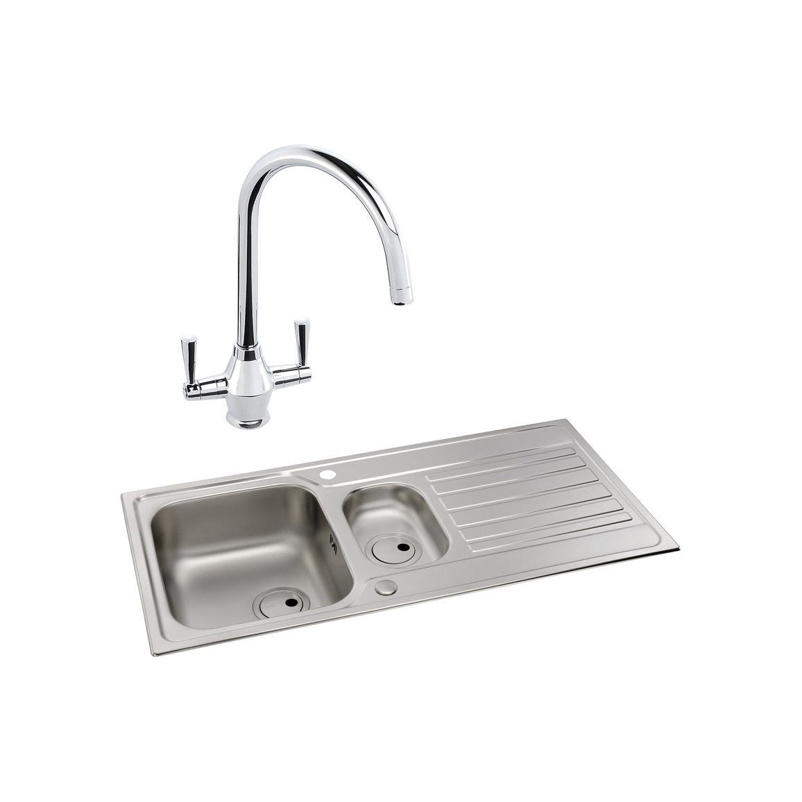 Abode Connekt 1.5B Inset St/Steel Sink & Astral