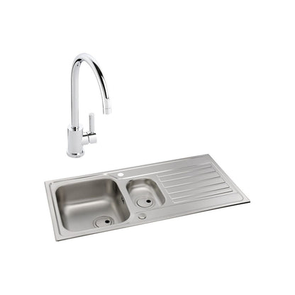 Abode Connekt 1.5B Inset St/Steel Sink & Atlas