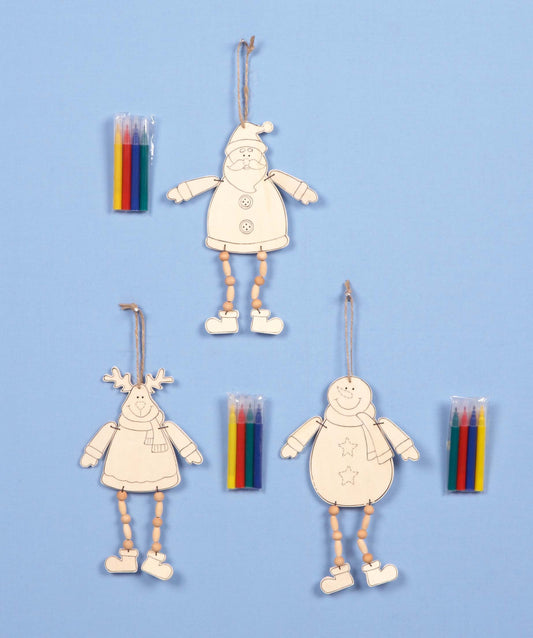 Premier Colour Your Own Hanging Decorations WIth Hanging Legs