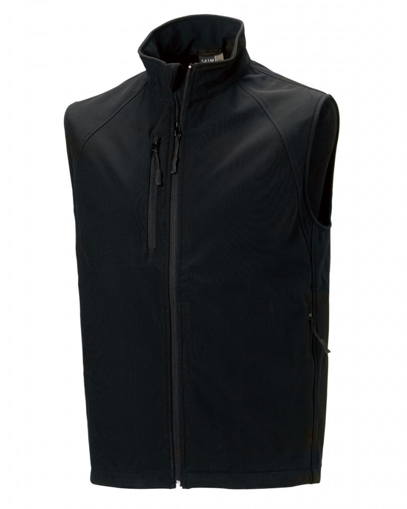 Workhouse Two Gents Softshell Gilet Black