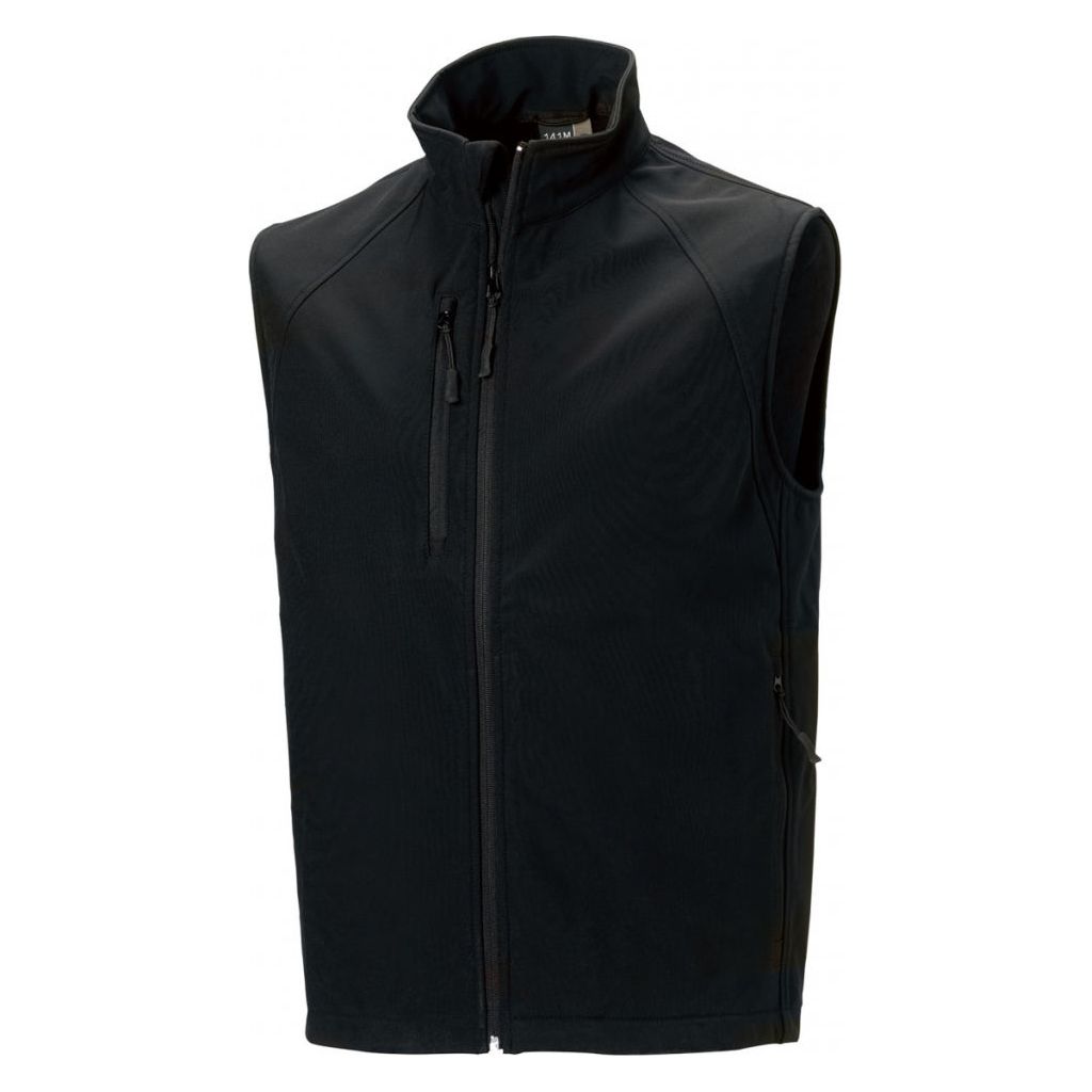 Workhouse Two Gents Softshell Gilet Black