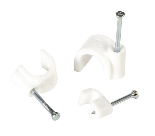 Securlec Cable Clips Round Pack 10