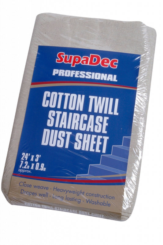 SupaDec Cotton Twill Staircase Dust Sheet