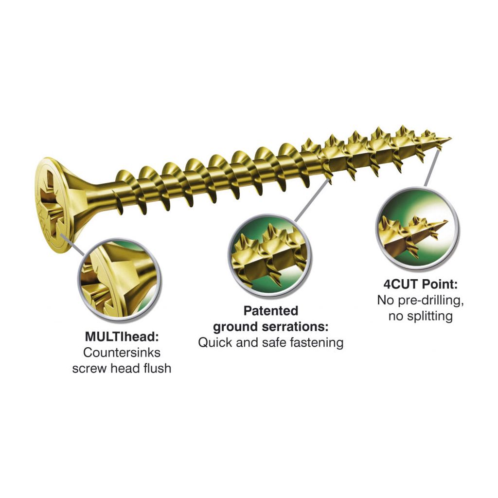 Spax Woodscrews With Yellox Coating