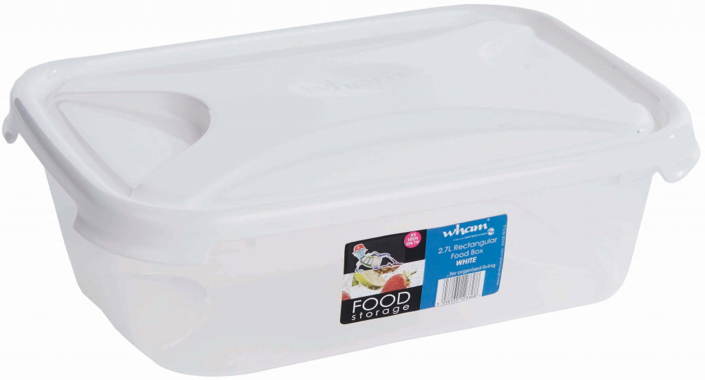 Wham Rectangular Food Storage White