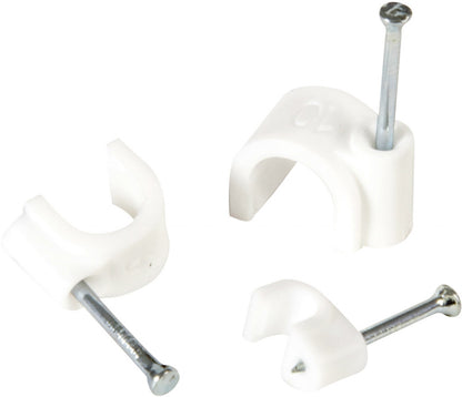 Securlec Cable Clips Round Pack 20