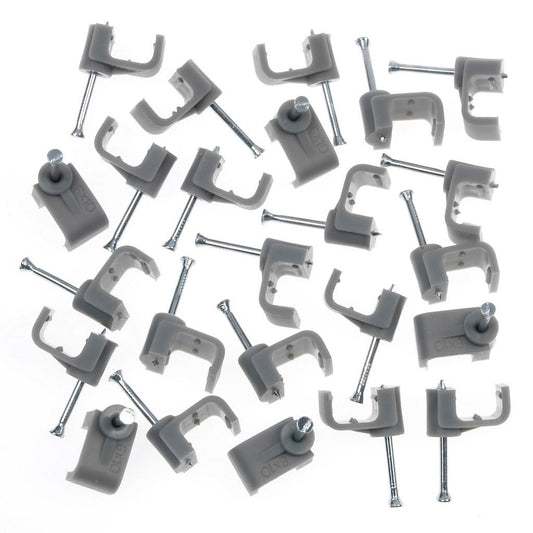 Securlec Cable Clips Flat Pack 20 9mm