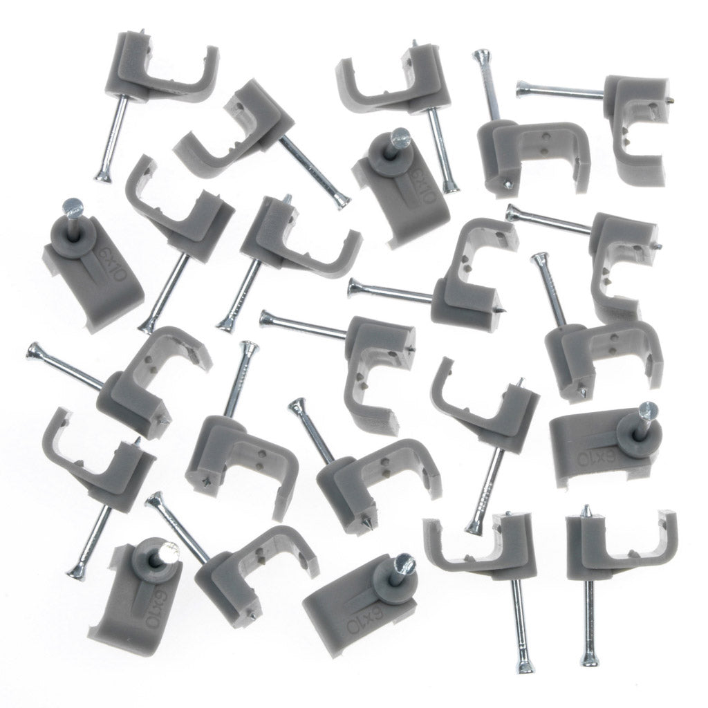 Securlec Cable Clips Flat Pack 10