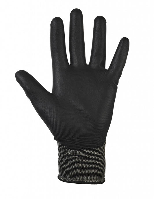 Gants Glenwear en PU noirs