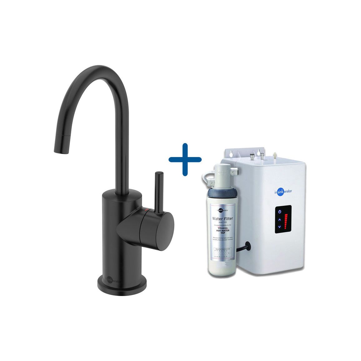 Robinet d'eau chaude et réservoir Neo InSinkErator FH3010 - Noir velours