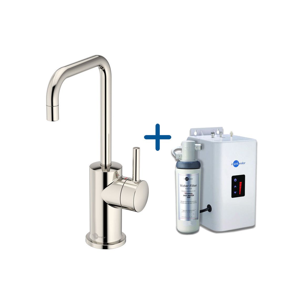 Robinet d'eau chaude et réservoir Neo InSinkErator FH3020 - Nickel poli