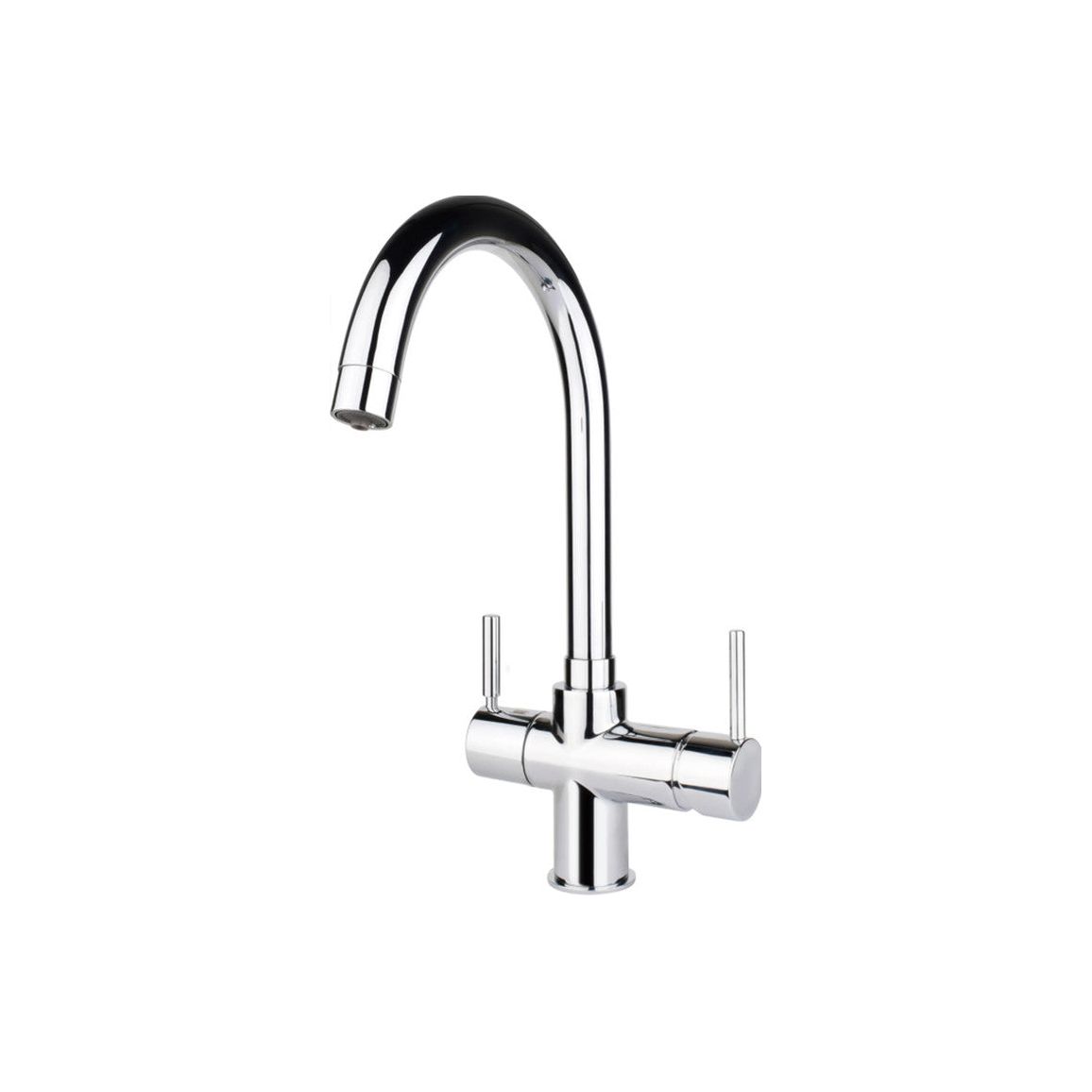 InSinkErator 3N1 Lecce Robinet d'eau chaude et réservoir en forme de J - Chrome