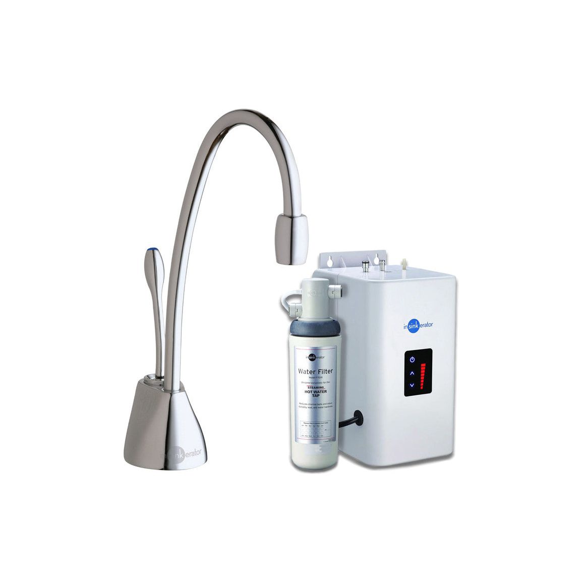 Robinet d'eau chaude InSinkErator GN1100, réservoir Neo et filtre à eau - Chrome