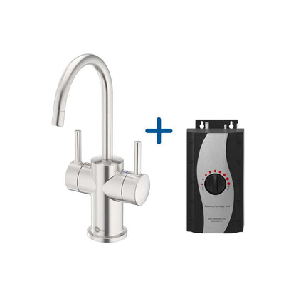 InSinkErator FHC3010 Hot/Cold Water Mixer Tap & Standard Tank - Brushed Steel