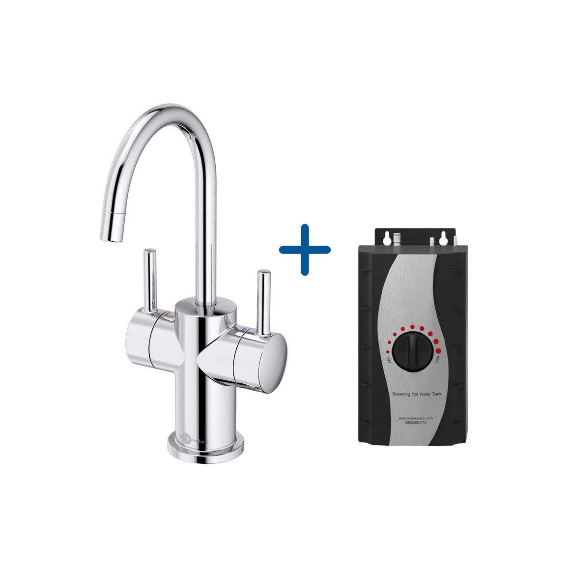 InSinkErator FHC3010 Mitigeur d'eau chaude/froide et réservoir standard - Chrome