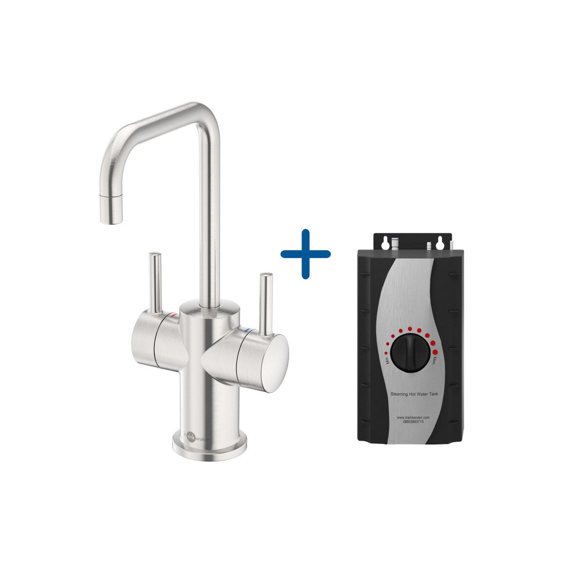 InSinkErator FHC3020 Mitigeur d'eau chaude/froide et réservoir standard - Acier brossé