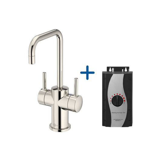 InSinkErator FHC3020 Hot/Cold Water Mixer Tap & Standard Tank - Polished Nickel