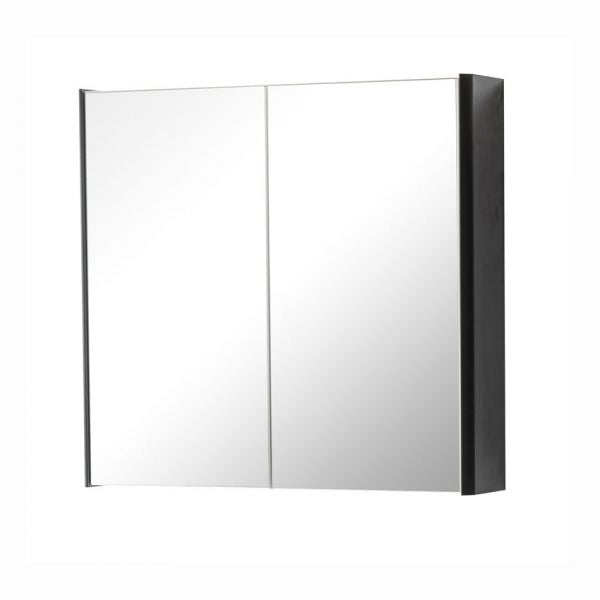 Arc 600mm Mirror Cabinet Matt Graphite