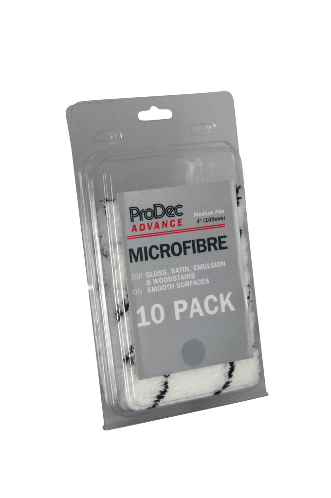 ProDec Advance Mini rouleaux en microfibre à poils moyens de 4 po