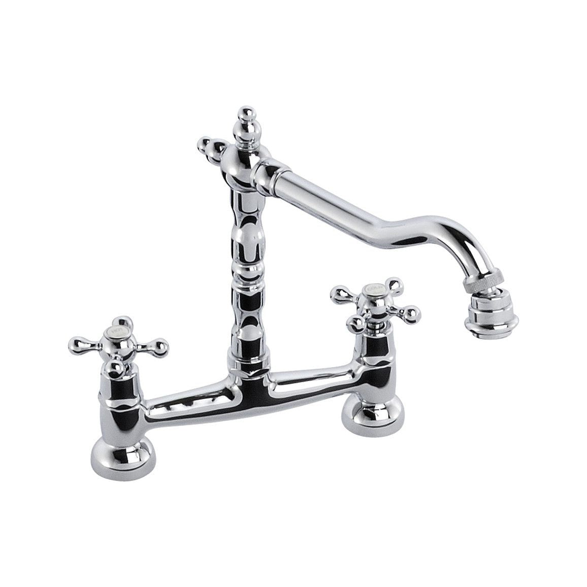 Abode Melford Bridge Mixer Tap - Chrome