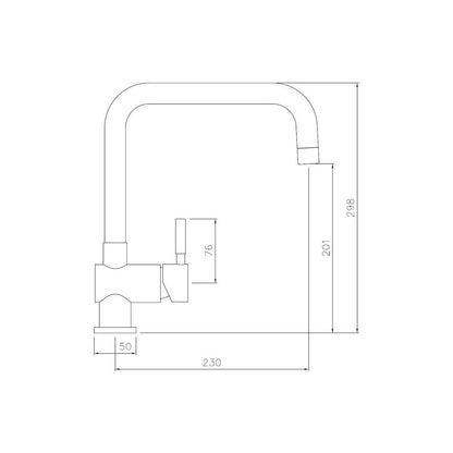 Abode Propus Single Lever Mixer Tap - St/Steel