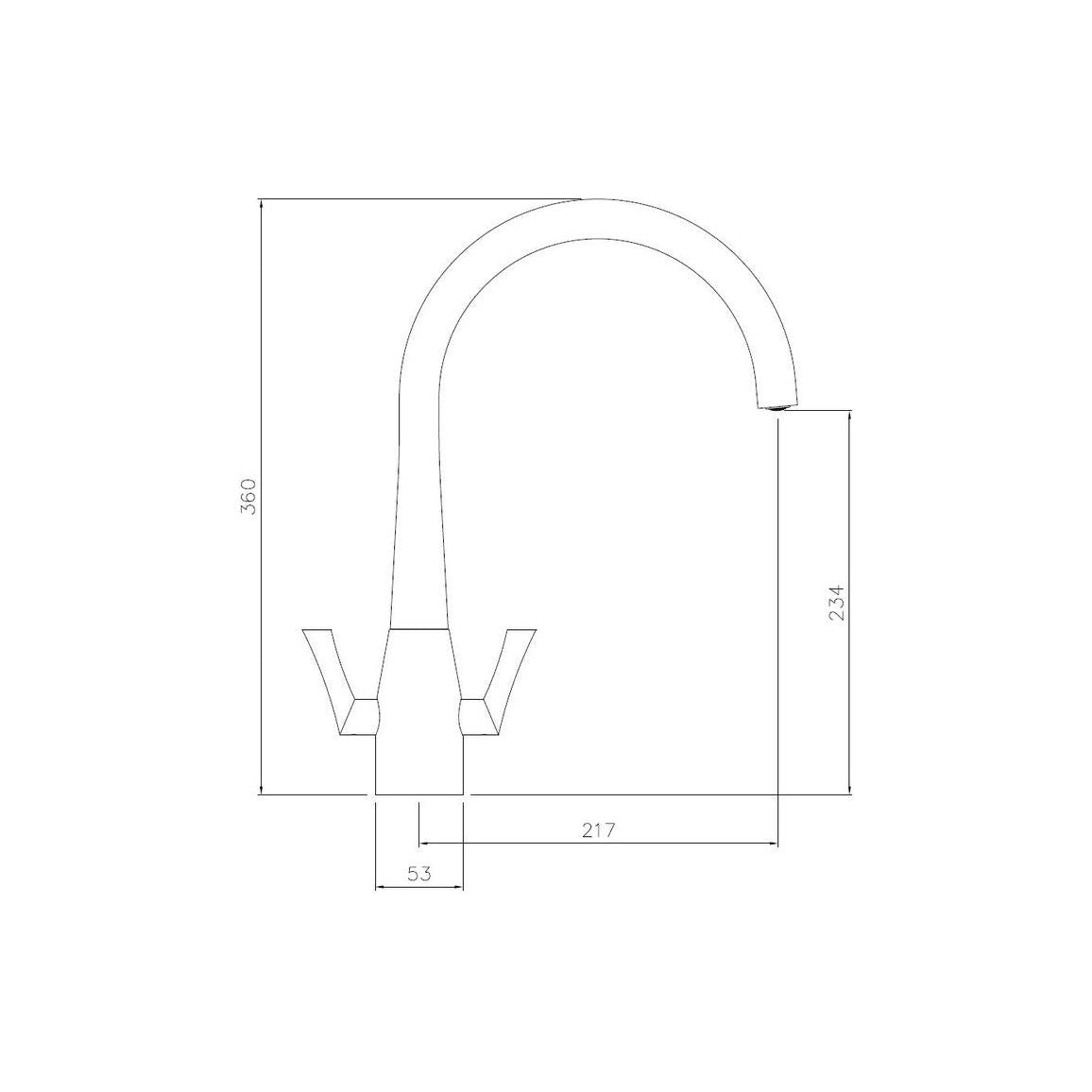 Grifo mezclador monobloque Abode Fluid - Cromo