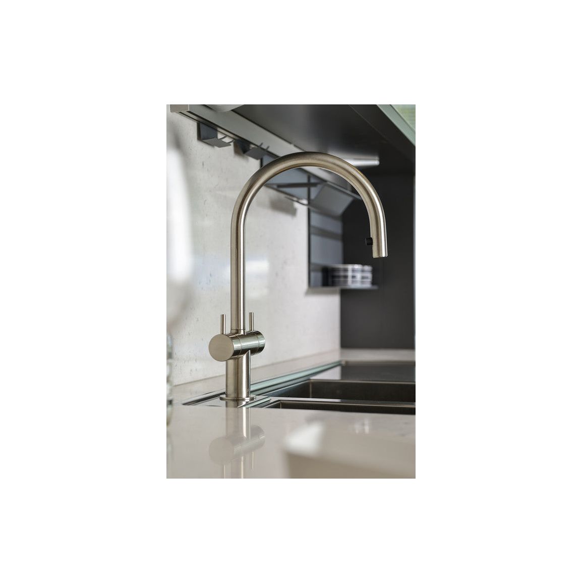 Abode Hesta Mixer Tap w/Pull Out - Brushed Nickel