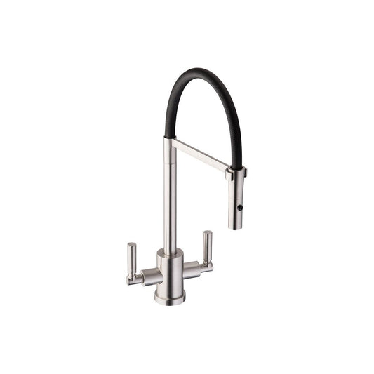 Abode Atlas Professional Monobloc Mixer Tap - Brushed Nickel