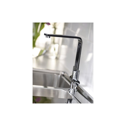 Abode Quantic Monobloc Mixer Tap - Brushed Nickel