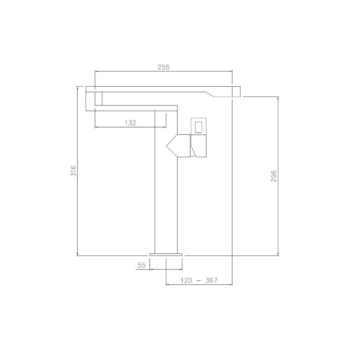 Abode Axial Pot Filler - St/Steel