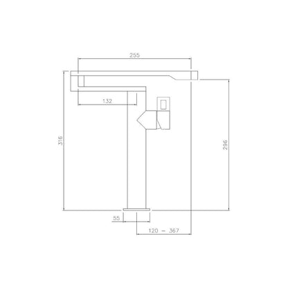 Abode Axial Pot Filler - St/Steel