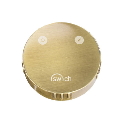 Abode Swich Diverter Valve - Round Handle w/Classic Filter - Brushed Brass