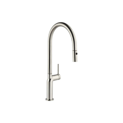 Abode Tubist Single Lever Mixer Tap w/Pull Out - Brushed Nickel