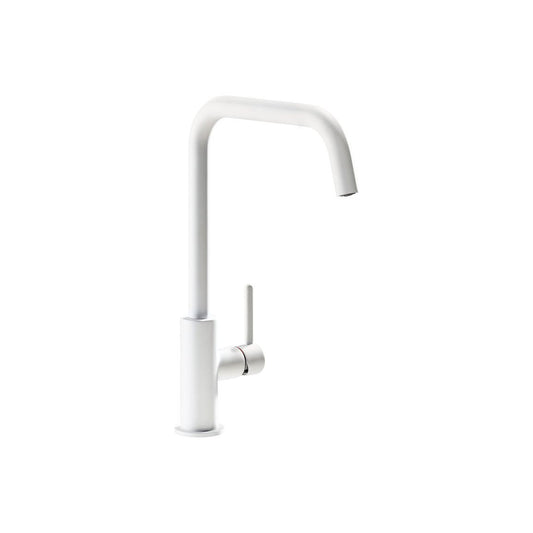 Abode Althia Single Lever Mixer Tap - Matt White