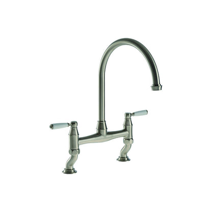 Abode Astbury Bridge Mixer Tap - Pewter