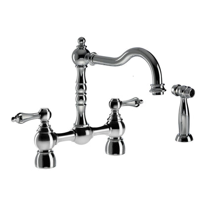 Abode Bayenne Bridge Mixer Tap w/Handspray - Chrome