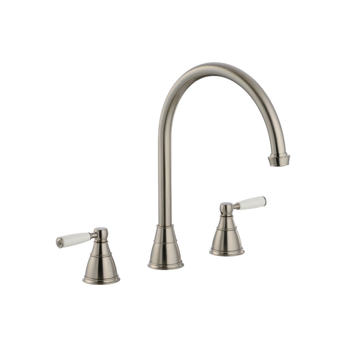 Abode Astbury 3 Part Mixer Tap - Pewter