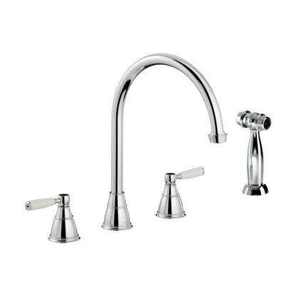 Abode Astbury 3 Part Mixer Tap w/Handspray - Chrome