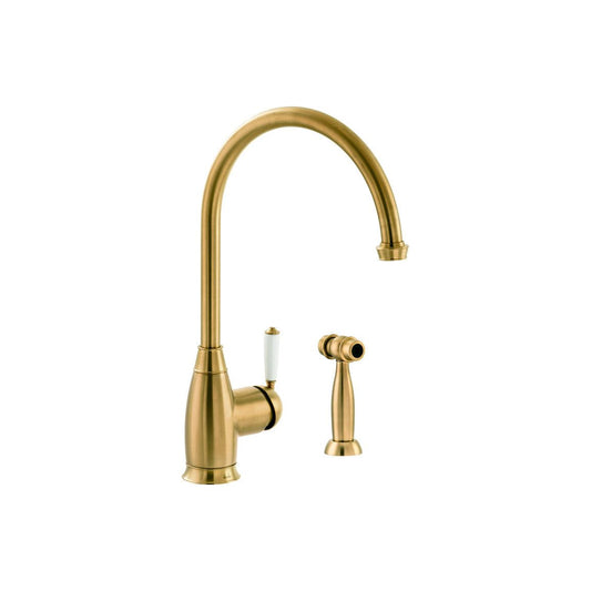 Abode Astbury Single Lever Mixer Tap w/Handspray - Forged Brass