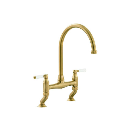 Abode Astbury Bridge Mixer Tap - Forged Brass